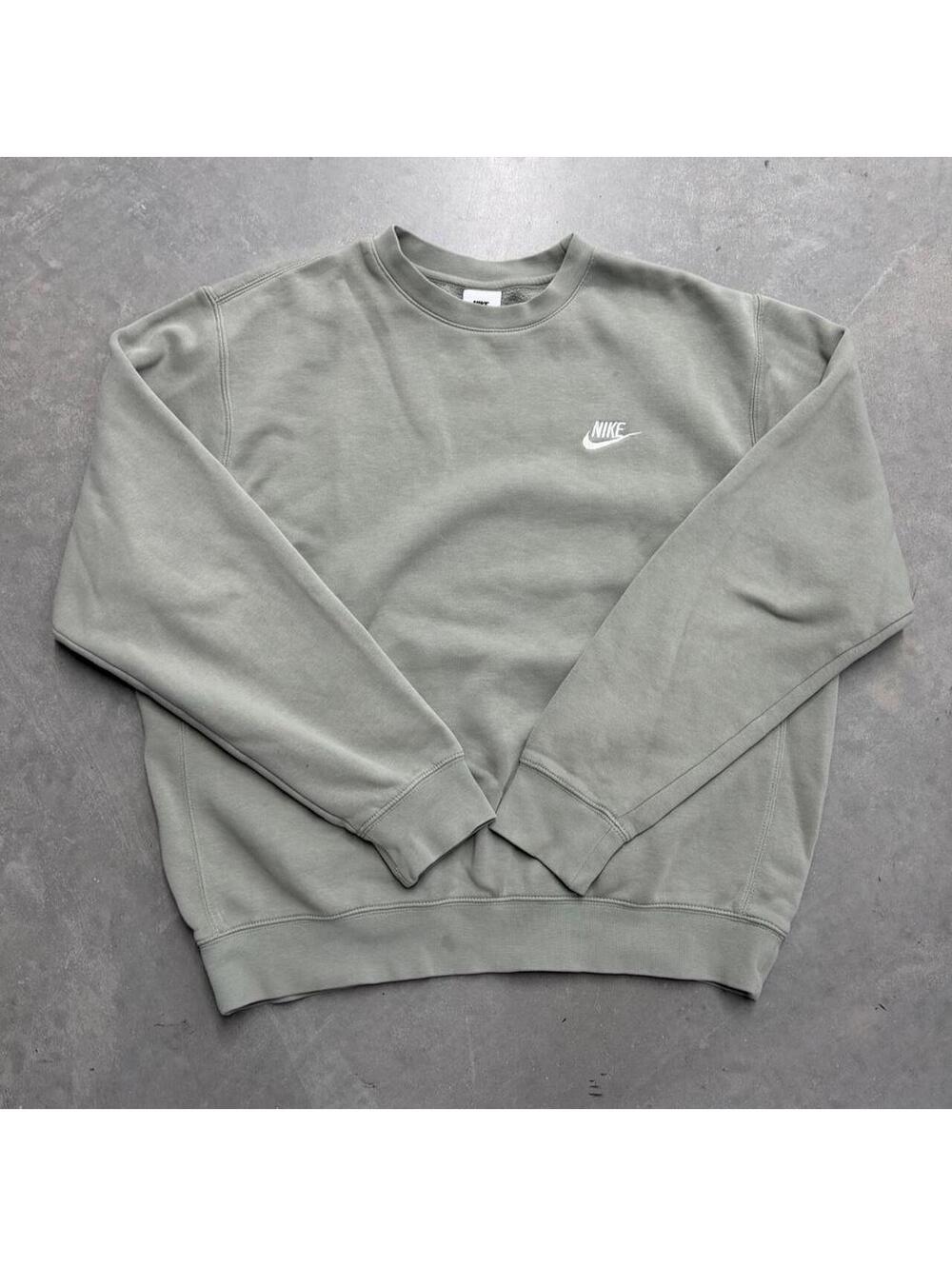 Y2K Plain Light Green Nike Logo Men's Crewneck Sized Medium